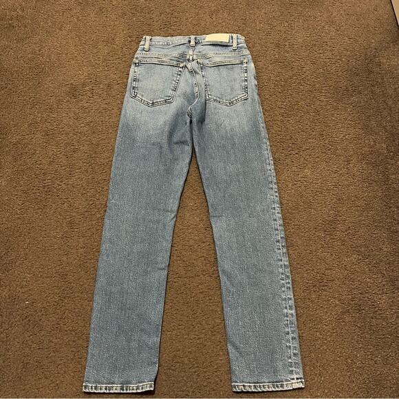 Re/Done 70’s Straight Jeans In Deep Azure - Picture 5 of 9